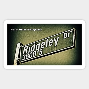 Ridgeley Drive, Los Angeles, California by Mistah Wilson Sticker